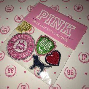 ♥️NWT VS PINK IRON ON PANTY PATCHES. RARE♥️